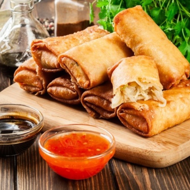 حضري 10 وصفات سبرينغ رول بحشوات مختلفة