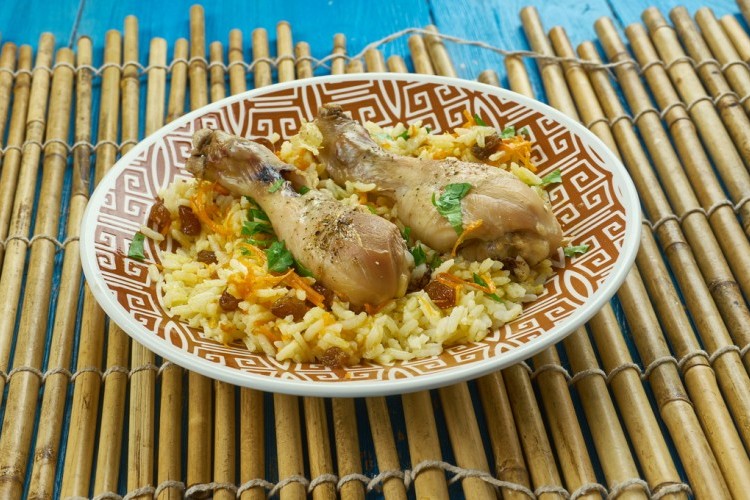 الرز الكابلي الحجازي بالدجاج