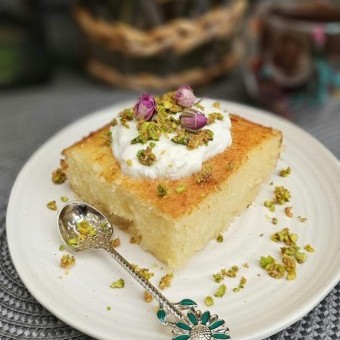 طريقة عمل البسبوسة العادية بالزبادي