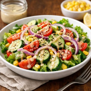 سلطة سمسم وخضار آسيوية