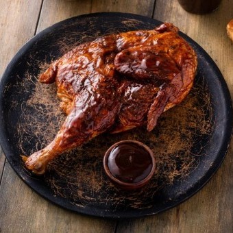 دجاج مشوي بتتبيلة القهوة والباربكيو