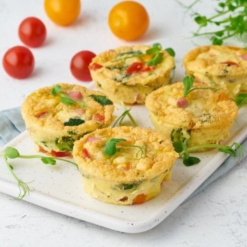 مافن البيض بجبنة القريش للفطور