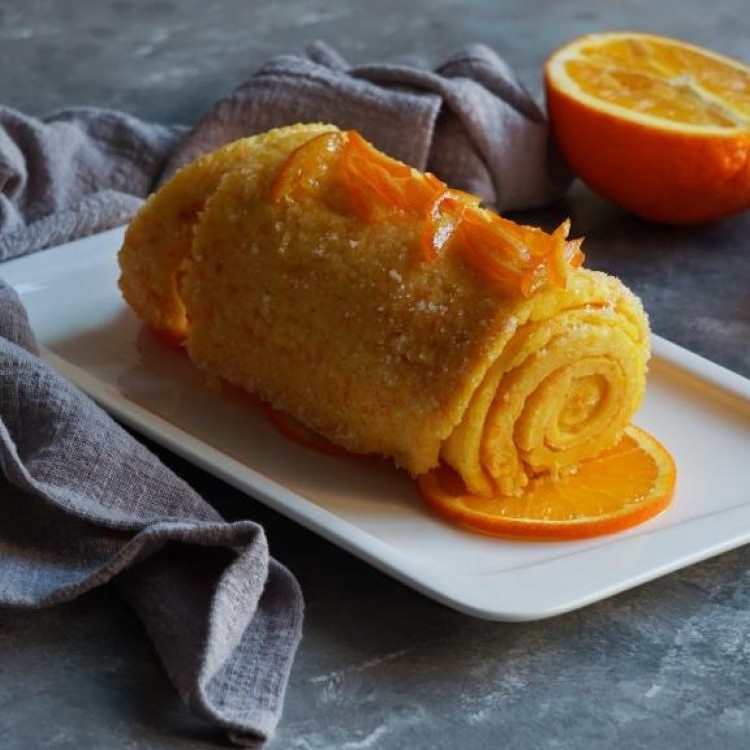 ميني رول كيك البرتقال