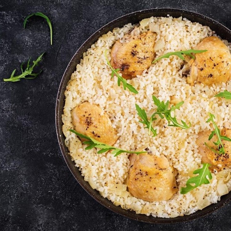 صينية دجاج بالأرز