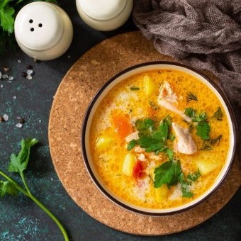 شوربة دجاج على الطريقة التركية