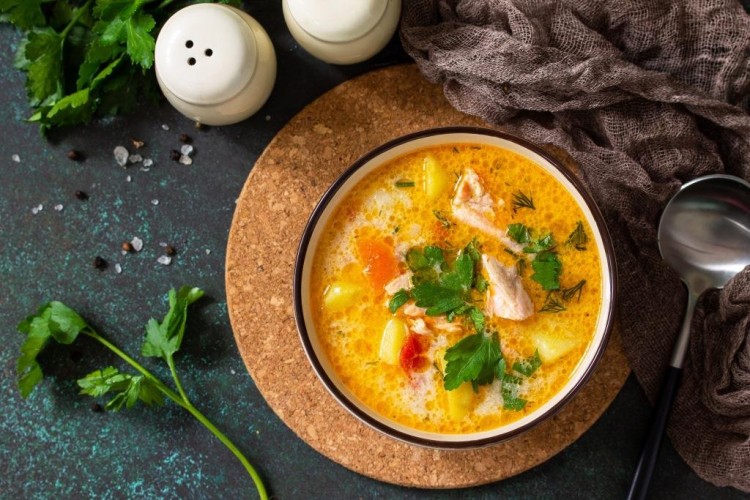 شوربة دجاج على الطريقة التركية