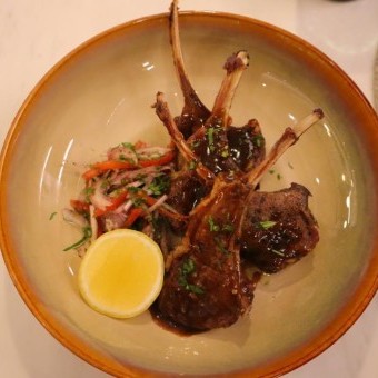 ريش لحم الضأن بالثوم