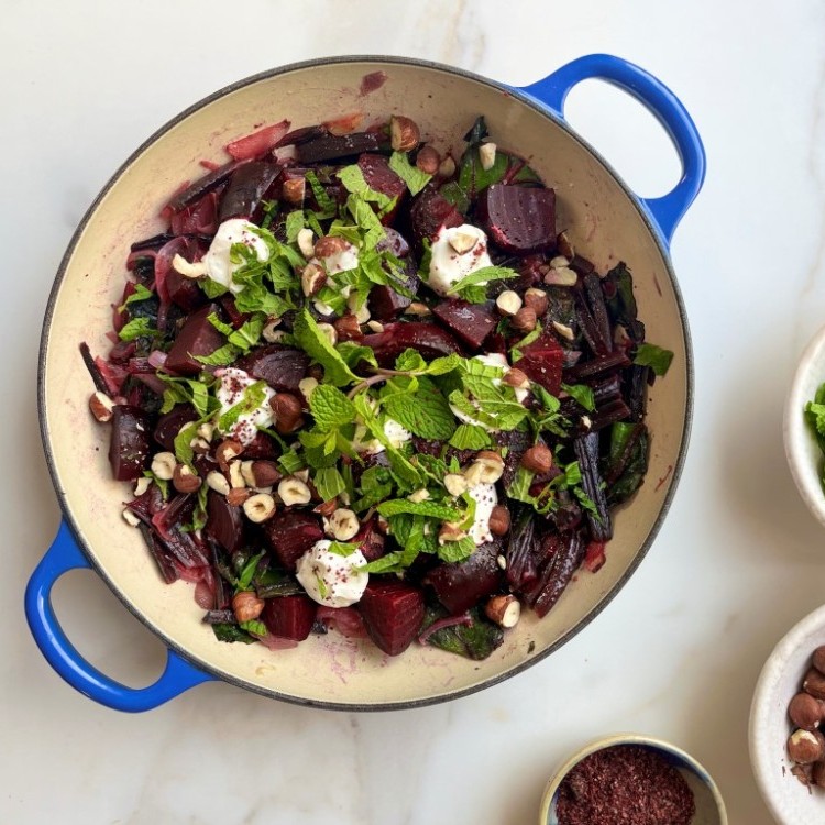 مقبلات الشمندر بزيت الزيتون