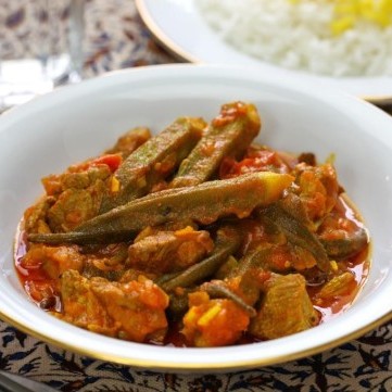 البامية باللحمة