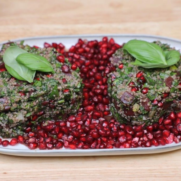 سلطة الشمندر بالكينوا بالفيديو