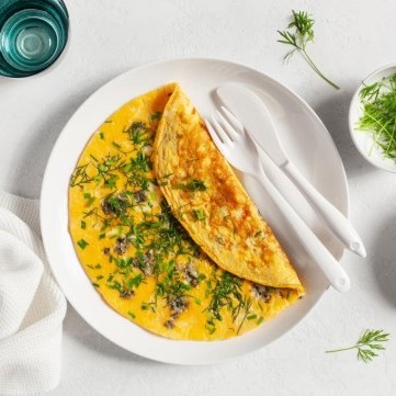 عجة البيض بالأعشاب للفطور