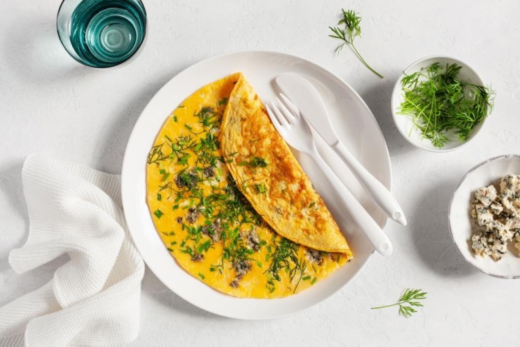 عجة البيض بالأعشاب للفطور