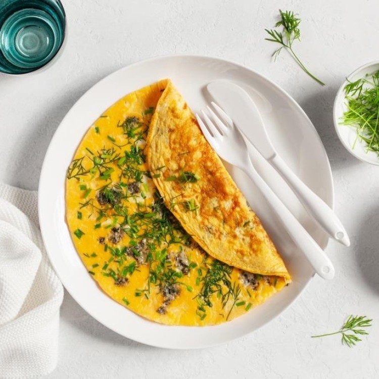 عجة البيض بالأعشاب للفطور