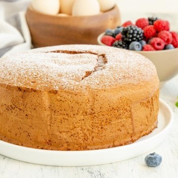 كيك إسفنجي بالفانيليا بدون فرن