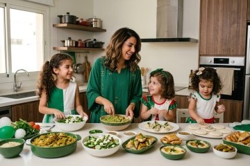 في اليوم الوطني السعودي: 6 وصفات وحلويات صحية باللونين الأخضر والأبيض يشارككِ الأطفال إعدادها