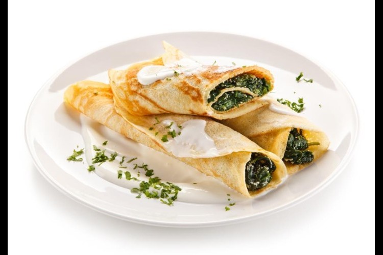 كريب السبانخ والجبن