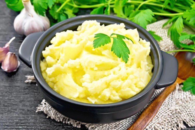 ماش بطاطا بالحليب