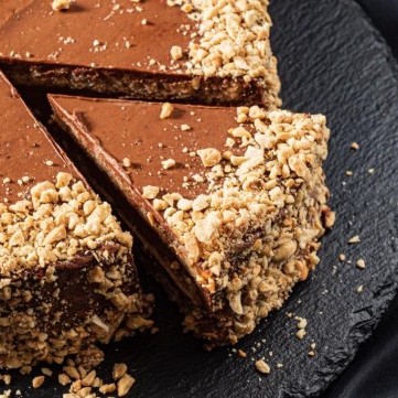 حلى الشوكولاتة بالمكسرات بدون فرن