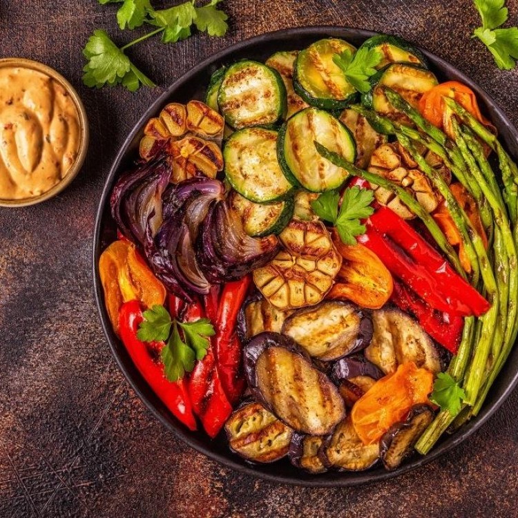 صينية خضار مشوية خفيفة للرجيم