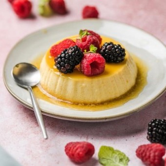 حلى كريم كراميل بدون فرن