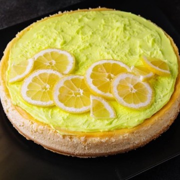 تشيز كيك الشاي الأخضر بالليمون