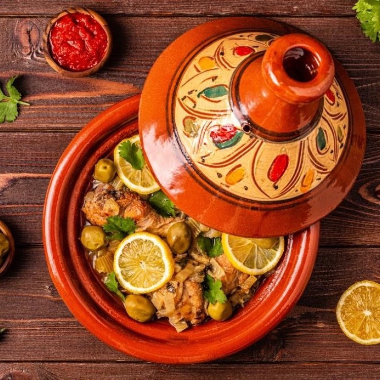 طاجن دجاج بالزيتون