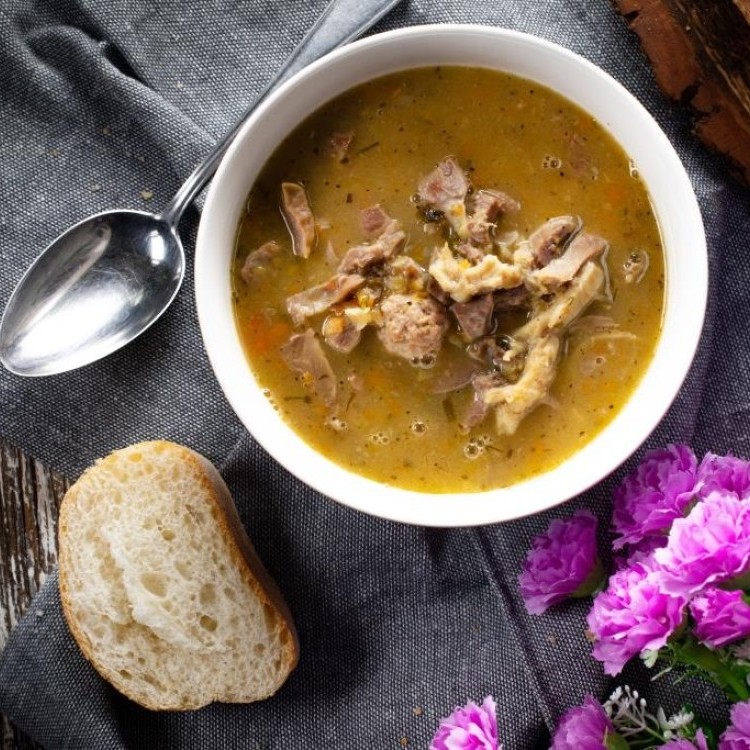 شوربة اللحمة بالبصل