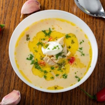 شوربة الدجاج الكيتو