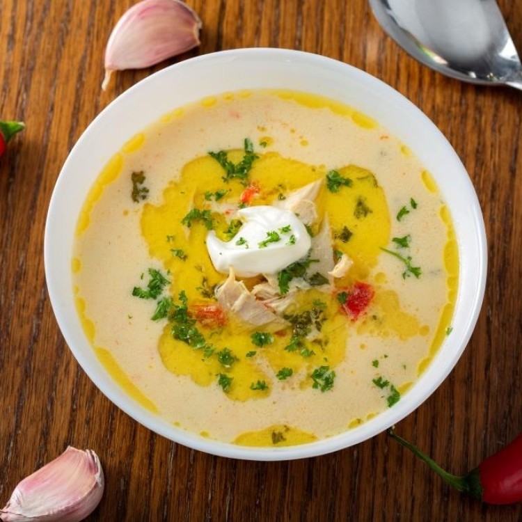 شوربة الدجاج الكيتو