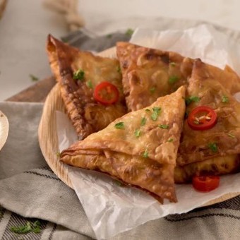 سمبوسة بالفرن مقرمشة