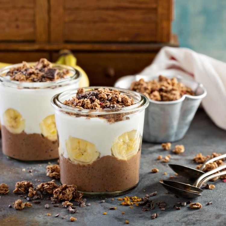 بودينغ الموز والكاكاو