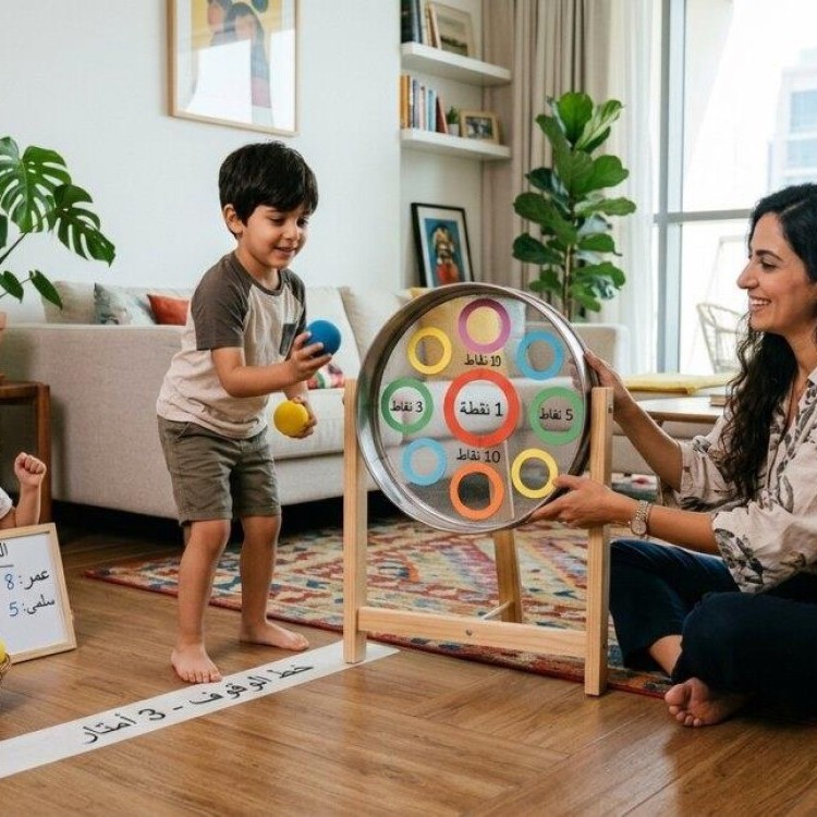 الغربال القديم يتحول إلى لوحة كرة الهدف