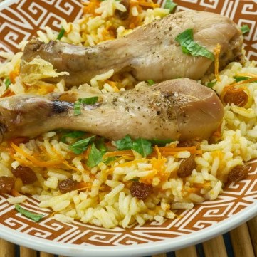 الأرز الأفغاني بالدجاج