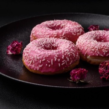 دونات فوشيه بالسكر