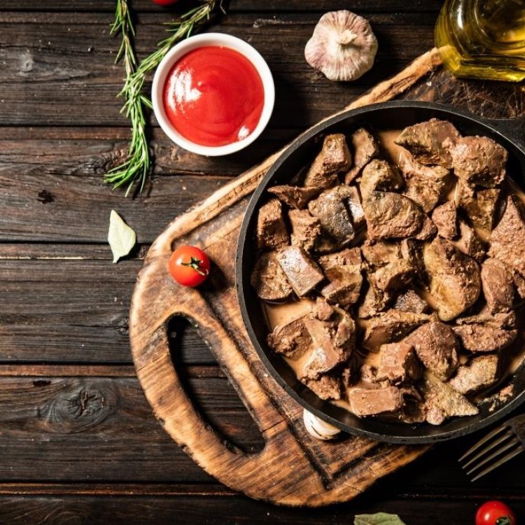 كبدة الخروف المشوية في المنزل