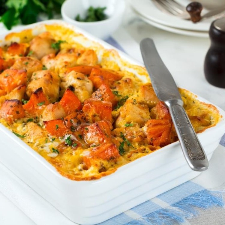 القرع بالطحينة بالفرن