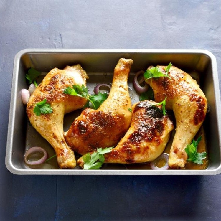 دجاج بالعسل والخردل في الفرن