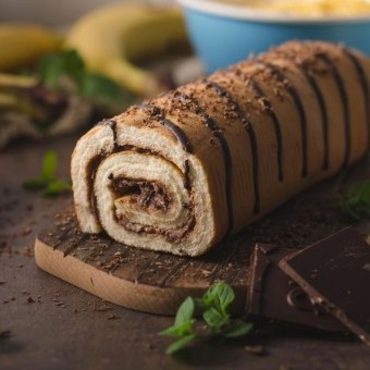 سويسرول كيك بدون فرن