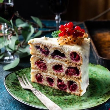 كيك الكرزة الروسي