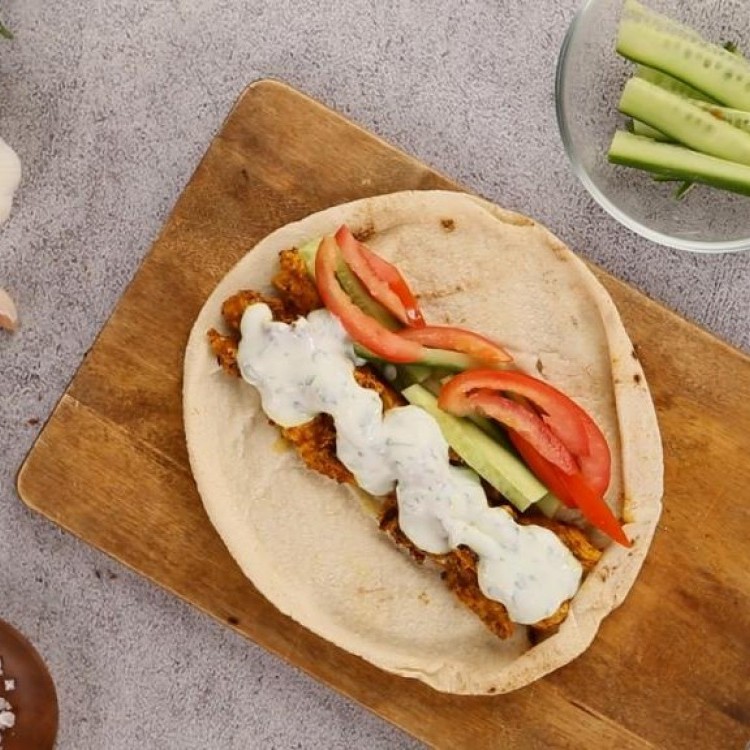 شاورما الدجاج المشوي بالفيديو