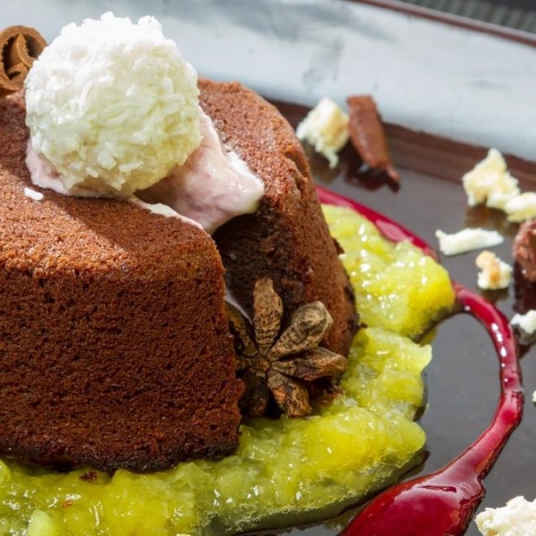 فوندان الشوكولاتة بالفستق