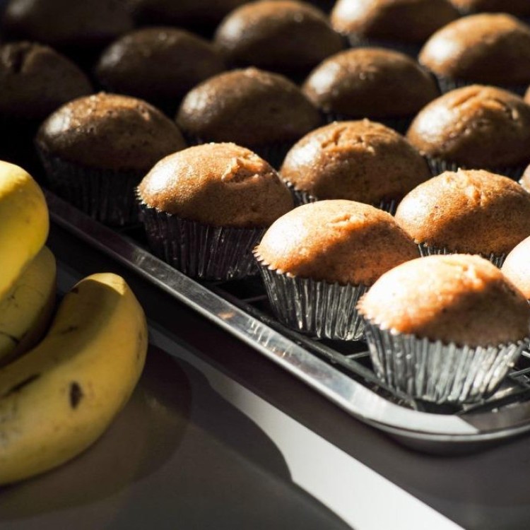 كب كيك الموز