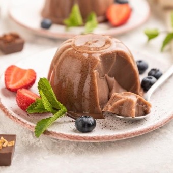 مهلبية الشوكولاتة بالفراولة الصحية