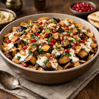 فتة الباذنجان على الأصول