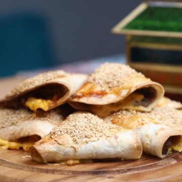 فطائر التورتيلا باللحم بالفيديو