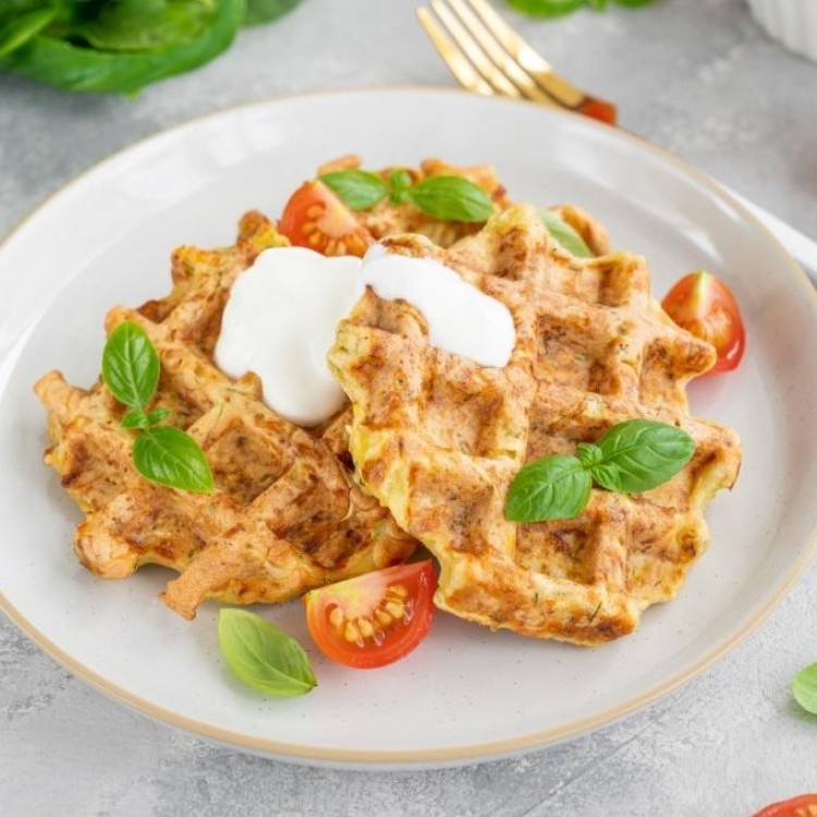 الوافل بالعدس الغني بالبروتين