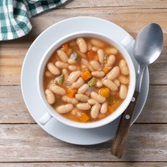 الفاصوليا البيضاء مثل المطاعم