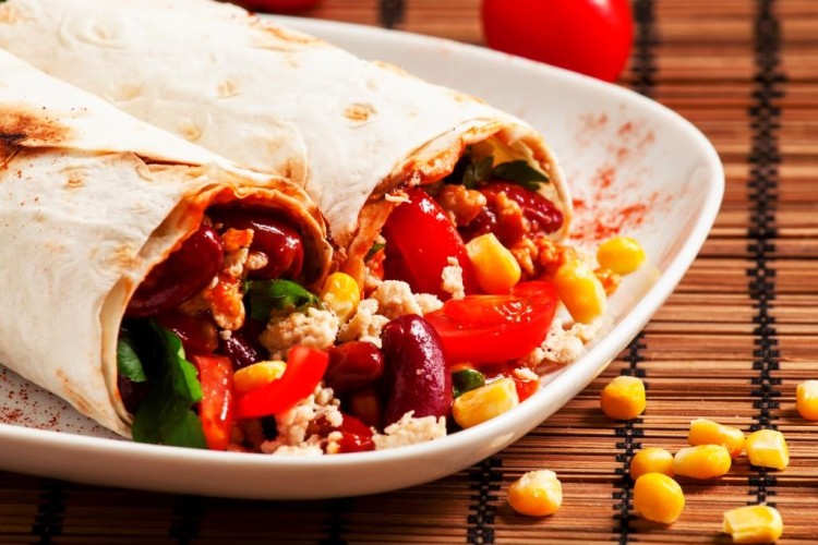 بوريتوس الدجاج المكسيكي