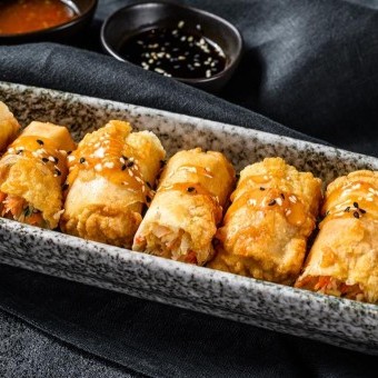 سبرنج رول بالجمبري والخضار