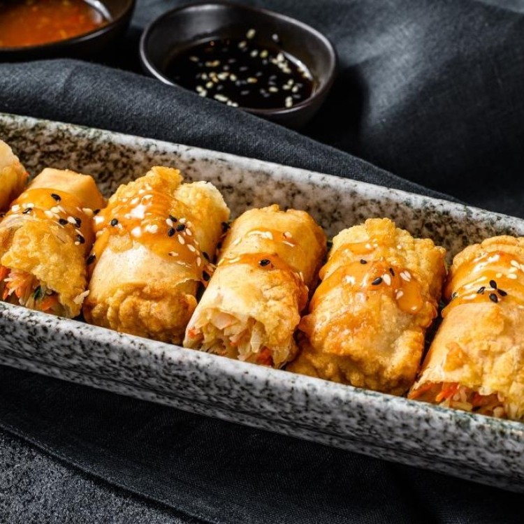 سبرنج رول بالجمبري والخضار